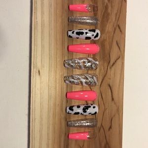 Ballerina shaped Custom Press on nails